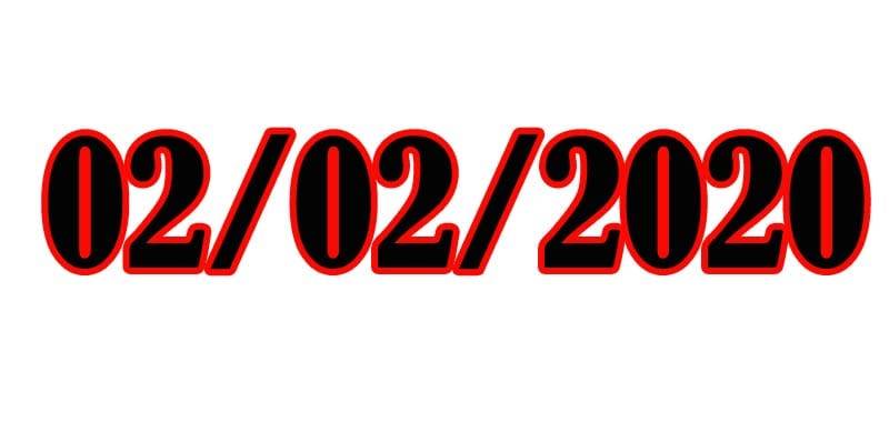 02-02-2020 il giorno palindromo arrivato