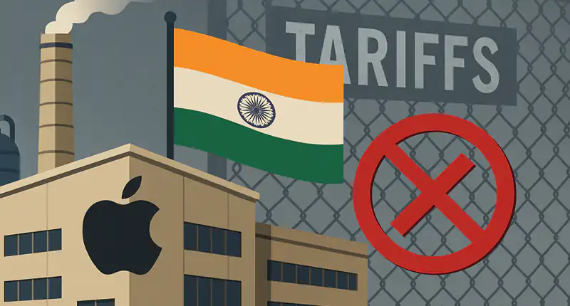 Apple sposta la produzione degli iPhone in India per evitare i dazi USA