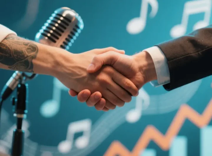 Due figure che si stringono la mano in un ambiente professionale