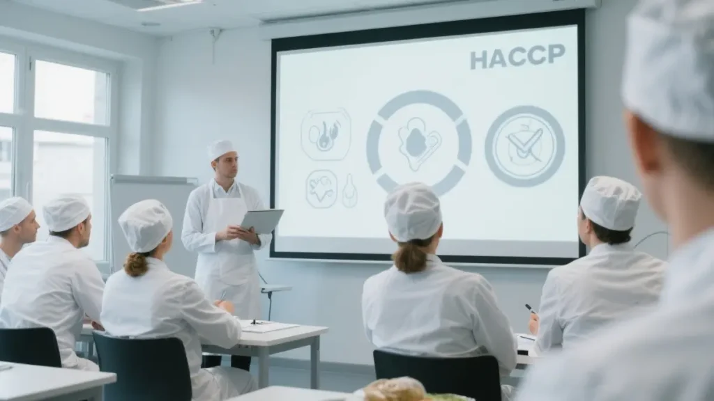 Persone che partecipano a un corso HACCP per alimentaristi