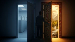 Un bivio in un sentiero di campagna