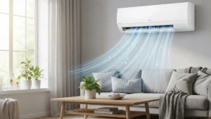 Un leggero e visibile flusso di aria fresca e pulita