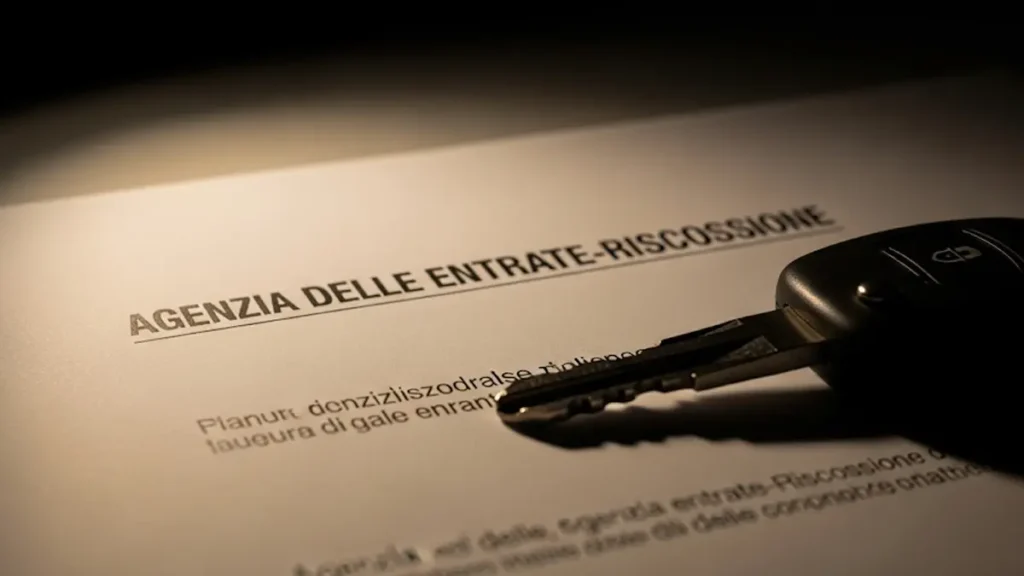 una chiave di auto appoggiata su una lettera