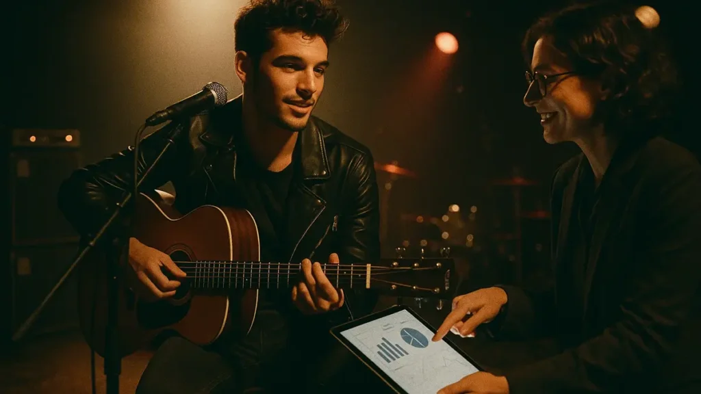 gestione cantante emergente