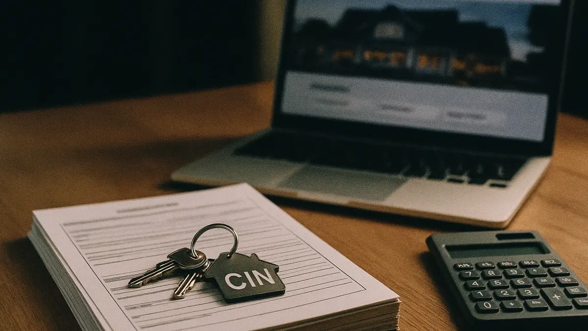 Checklist burocratica e fiscale su un tavolo moderno