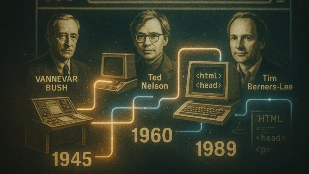 Illustrazione concettuale del Memex di Vannevar Bush