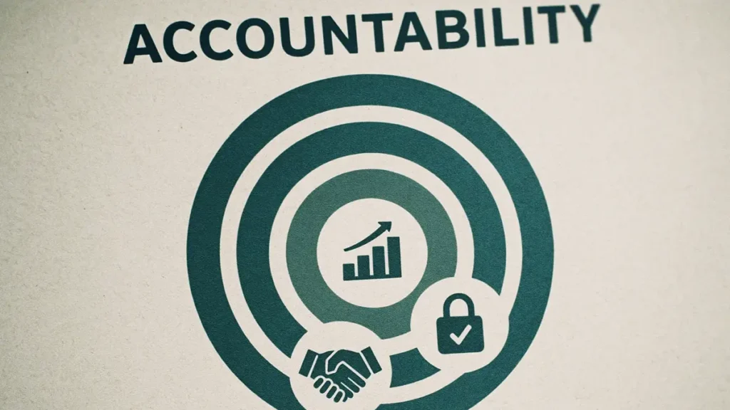 Diagramma che illustra i vantaggi accountability