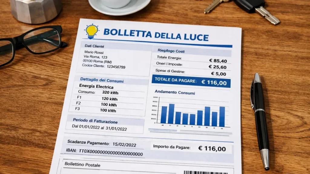 Bolletta luce 2026
