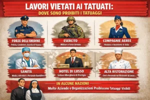Lavori vietati ai tatuati dove sono proibiti i tatuaggi