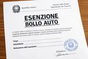 esenzione bollo auto