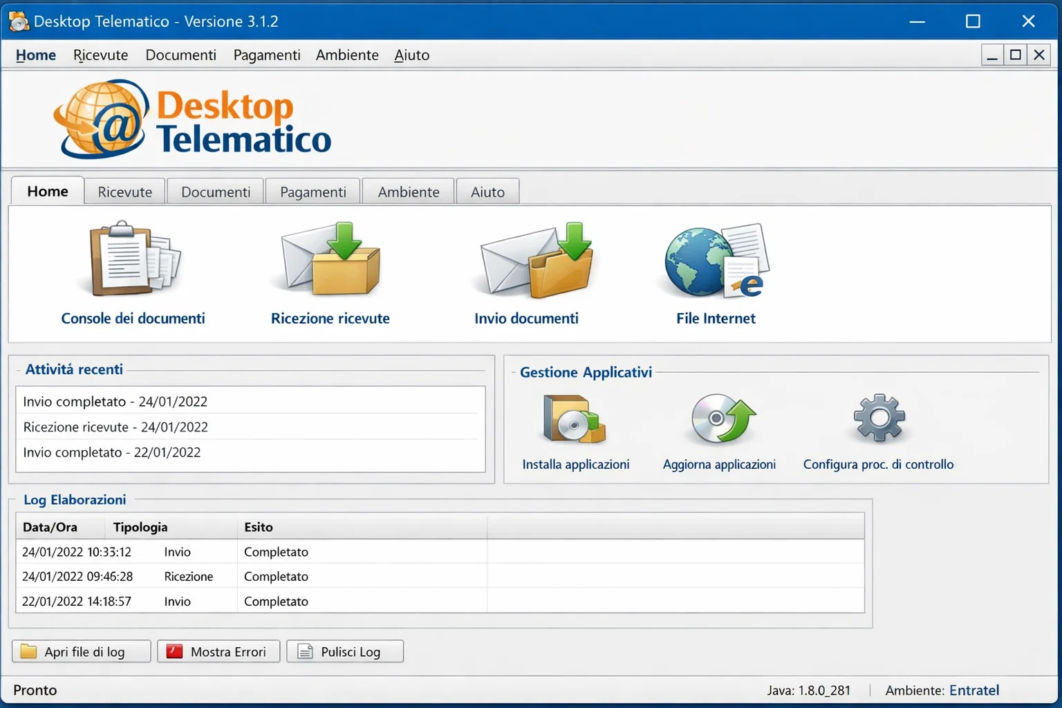 Ultima versione Desktop Telematico: guida all’aggiornamento 3.1.2